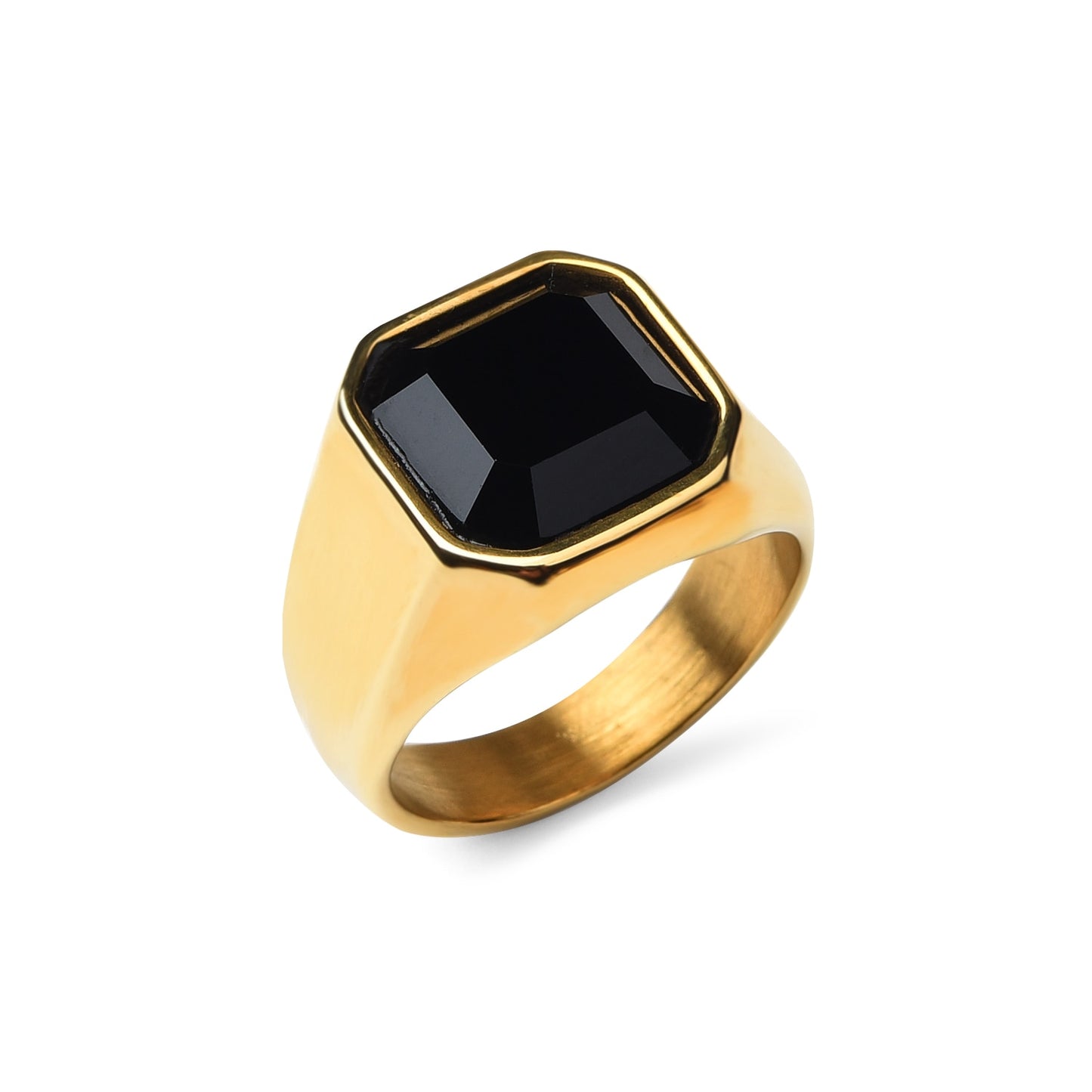 Gold 'Onyx' Ring